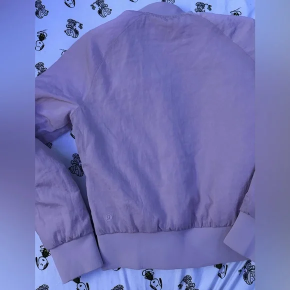 Lululemon dusty pink bomber jacket size small like new - Picture 3 of 13